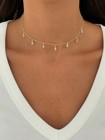 שרשרשת תליוני טיפות