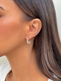 זוג עגילי חישוק אנה