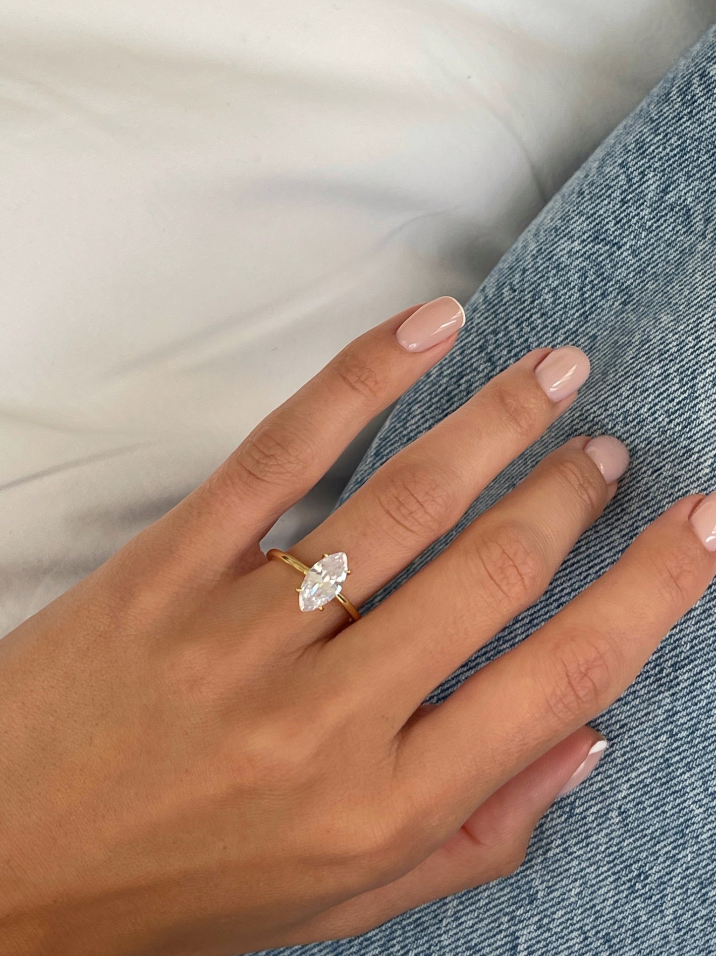 טבעת זירקון מרקיז