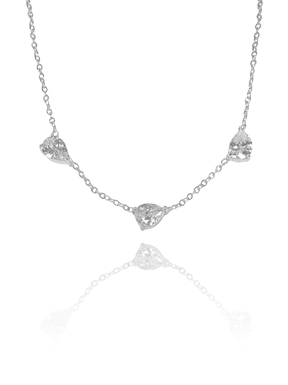 שרשרת טריפל טיפות עדינה