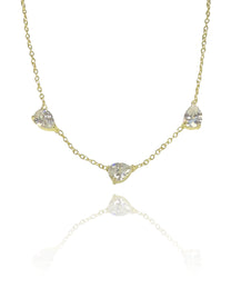 שרשרת טריפל טיפות עדינה