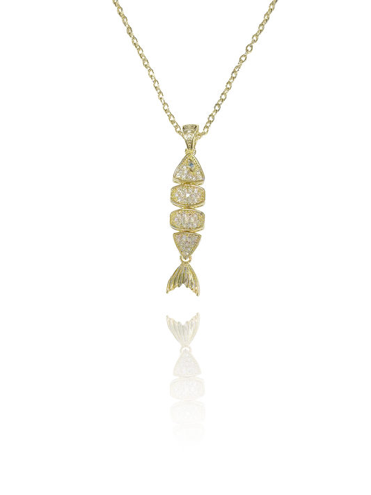 שרשרת דג מנצנץ