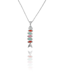 שרשרת דג מנצנץ צבעוני