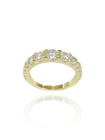 טבעת פס זירקונים