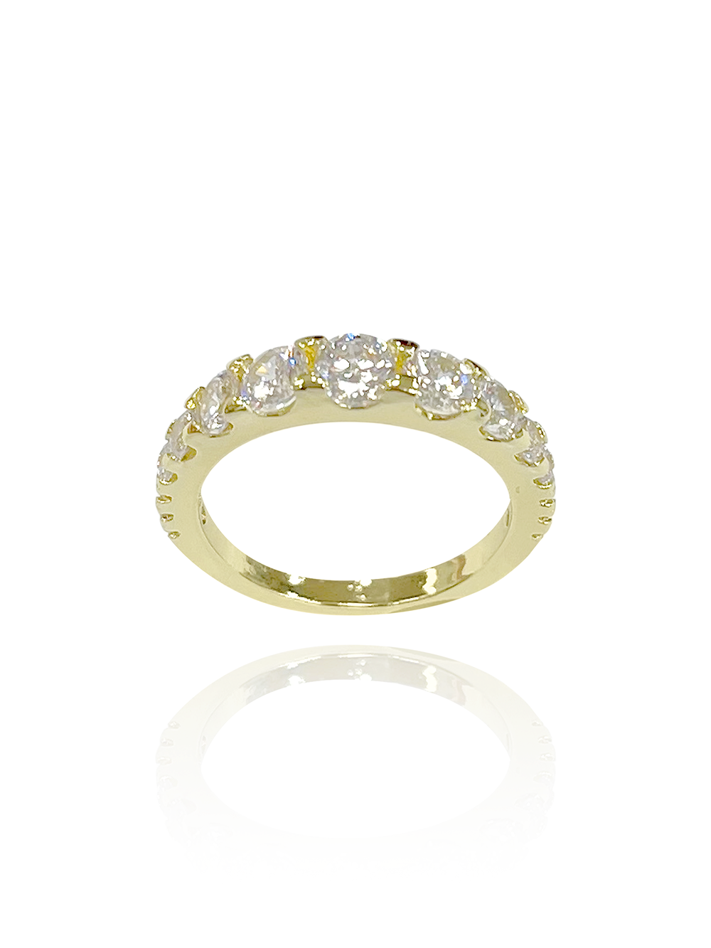 טבעת פס זירקונים