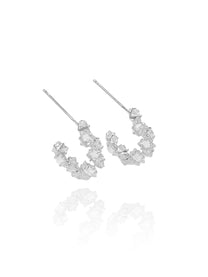 זוג עגילי חישוק אנה