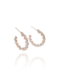 זוג עגילי חישוק אנה